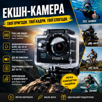 Екшн камера А7 Sports Full HD A71080 фото